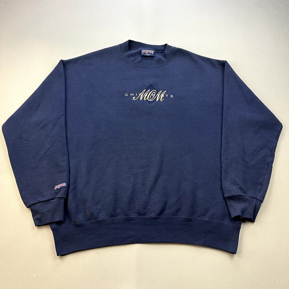 Vintage Chico State University Sweatshirt Adult Large Navy Blue Jansport Mom 90s